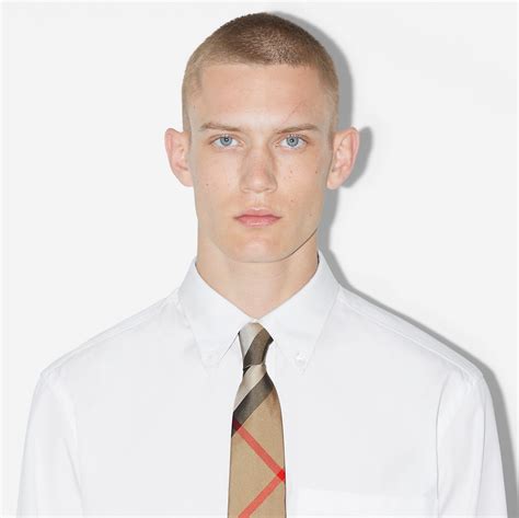 burberry beat check silk tie|Check Silk Tie in Archive beige .